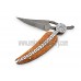 Damascus Handmade stunning Leaf Folding knife (smf03)
