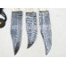A Set of 3 fine Damascus Handmade Hunting Knives with Bone handle(ST10)