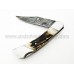 Handmade Folding Pocket Knife with Stag Antler Handle(SMF12)