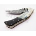 Stunning Handmade Damascus Folding Knife(SMF33)