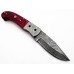 Custom Handmade Damascus Pocket Folding Knife (SMF37)