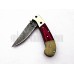 Custom Handmade Damascus Folding Knife (SMF43)