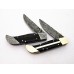 A Pair of Folding Knives Made of Damascus Steel (SMF55)