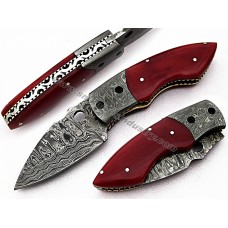 Beautiful Damascus Folding Knife(SMF63)