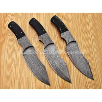 10 Inches Hand MaDe Damascus Hunting Knife lot of 3 (Smk1013)