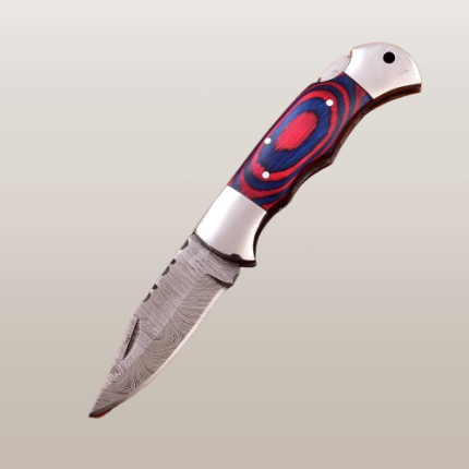 Handmade Damascus Folding knife